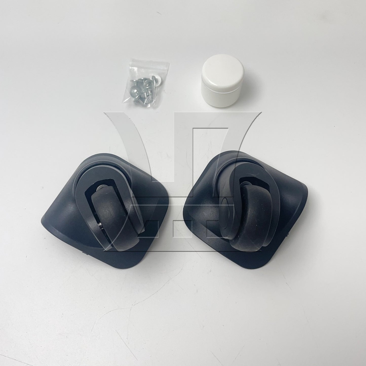 BQLZR Left Luggage Mute Wheels Black W041-L with Dual-purpose Screwdrivers
