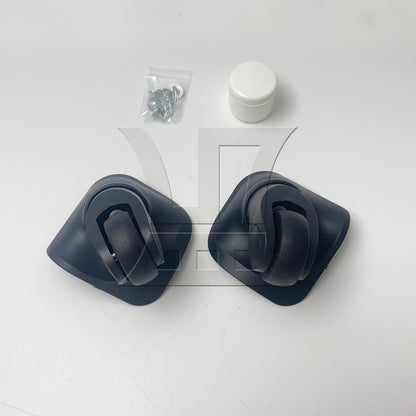 BQLZR Left Luggage Mute Wheels Black W041-L with Dual-purpose Screwdrivers