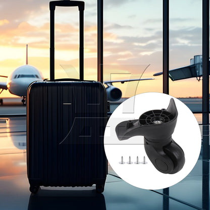 BQLZR 2pcs Luggage Swivel Wheels 1R1L 115W Series W041-2 Black Large with 1pc Mascara Tube 10ml for Replacing Damaged Accessories