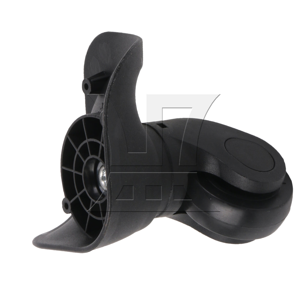 BQLZR 2pcs Luggage Swivel Wheels 1R1L 115W Series W041-2 Black Large with 1pc Mascara Tube 10ml for Replacing Damaged Accessories