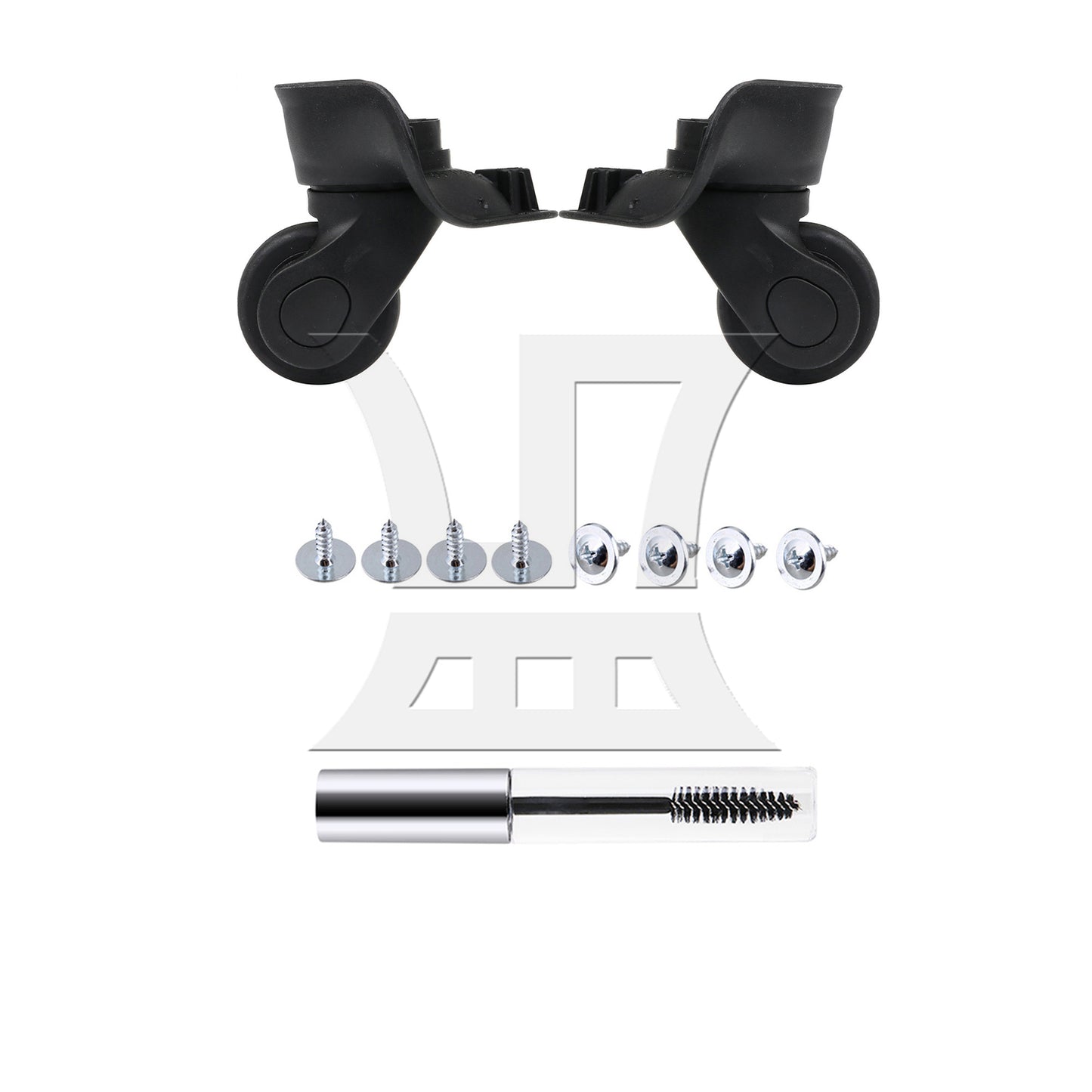 BQLZR Suitcase Swivel Wheel Spare Part 3.54 Inches W041-S Black Left Set for Luggage