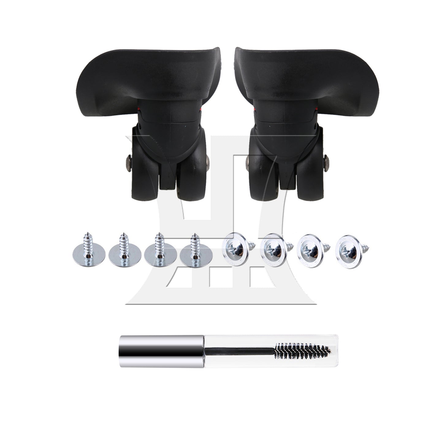 BQLZR Luggage Spinner Wheels 3.94" W042-L Black Right for Suitcases Repair
