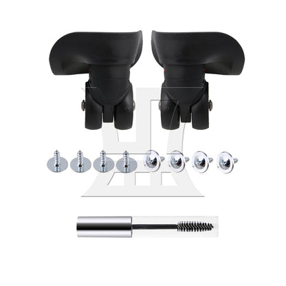 BQLZR Luggage Spinner Wheels 3.94" W042-L Black Right for Suitcases Repair