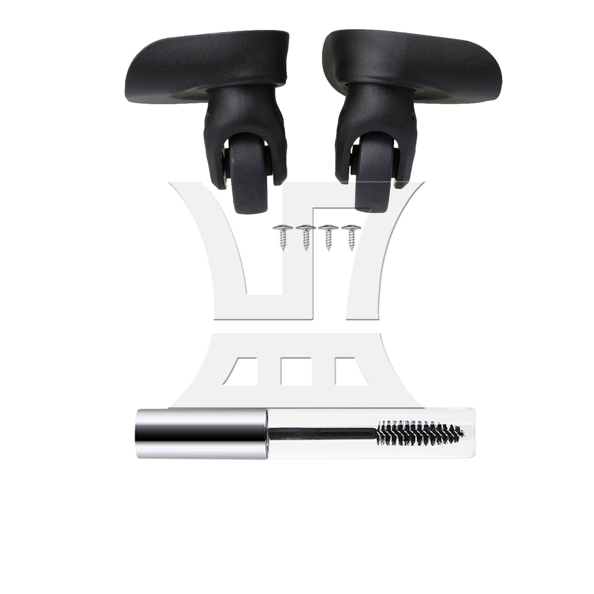 BQLZR Suitcase Luggage Casters Repair Mute Wheels 3.22" W237 Left Right Kit