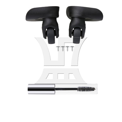 BQLZR Suitcase Luggage Casters Repair Mute Wheels 3.22" W237 Left Right Kit