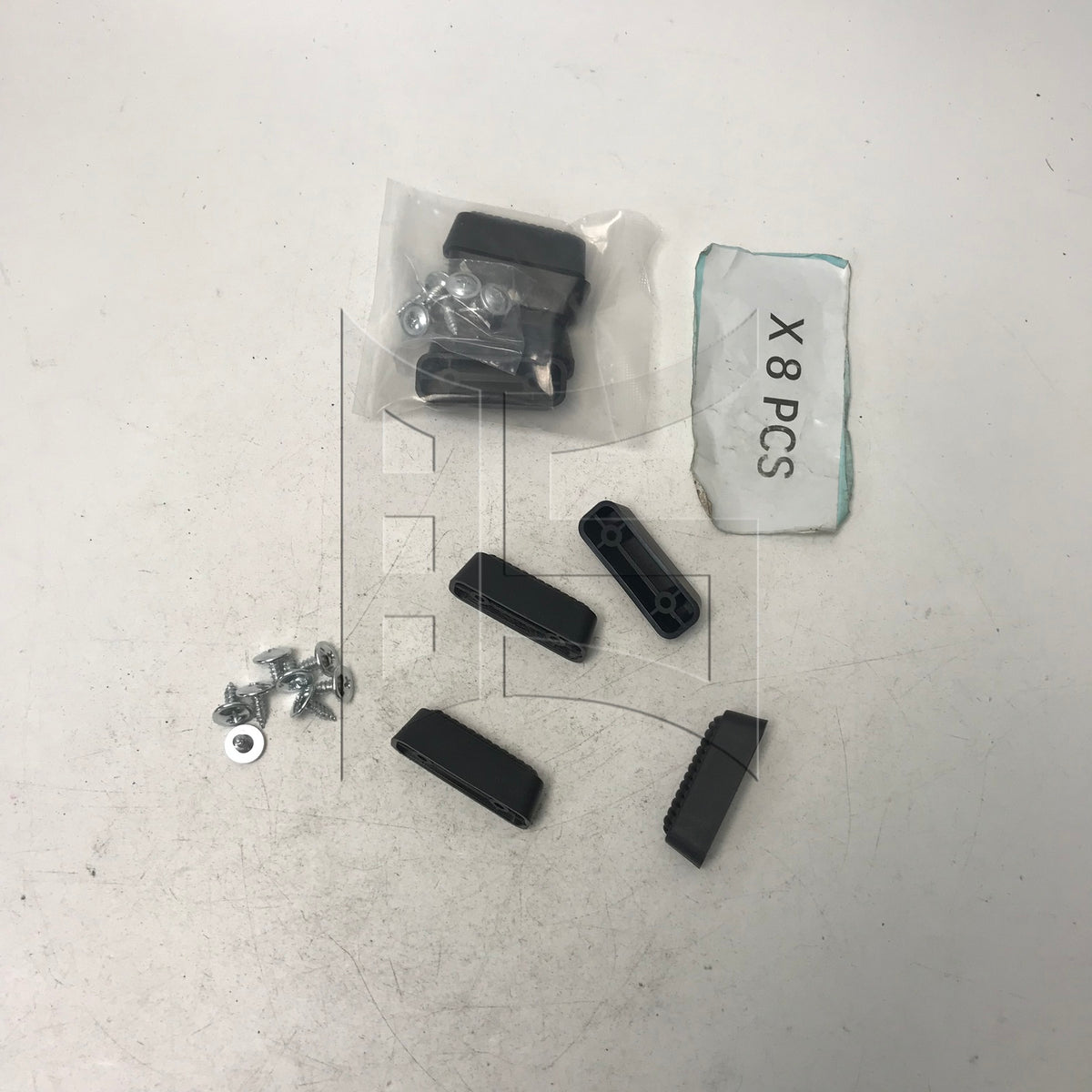 BQLZR 1 Set Of 8-Piece Suitcase Side Foot Bracket, Plastic Base 4.7x1.6x1.6cm