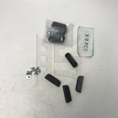 BQLZR 1 Set Of 8-Piece Suitcase Side Foot Bracket, Plastic Base 4.7x1.6x1.6cm