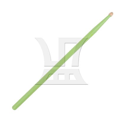 BQLZR 2pcs Wooden Drum Sticks 5A Green for Rock Jazz Blues