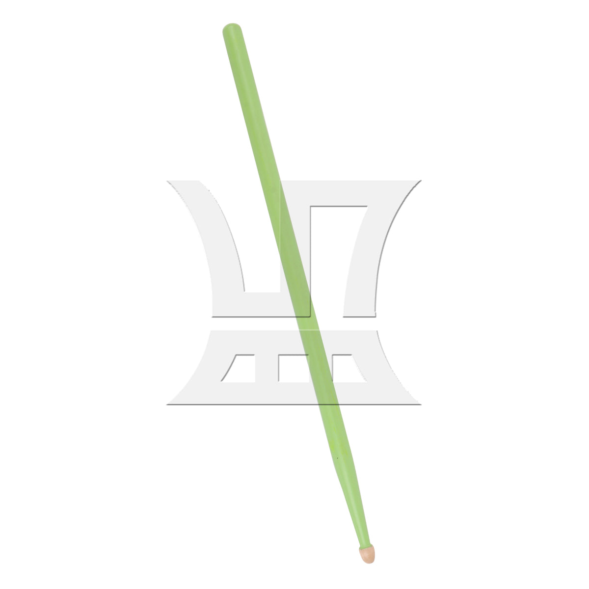 BQLZR 2pcs Wooden Drum Sticks 5A Green for Rock Jazz Blues