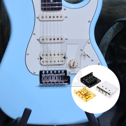 BQLZR Zinc Alloy Bridge for 3 String Electric Guitar Part with 12 Screws