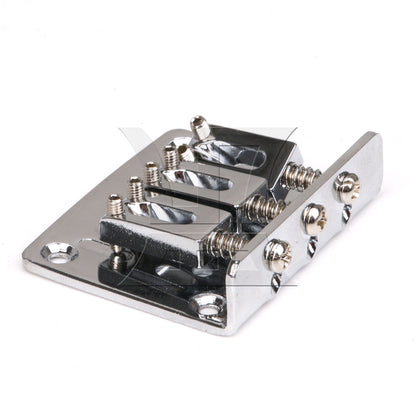 BQLZR Zinc Alloy Bridge for 3 String Electric Guitar Part with 12 Screws