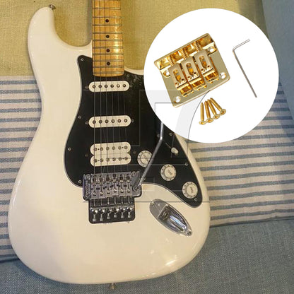 BQLZR Zinc Alloy Bridge for 3 String Electric Guitar Part with 12 Screws