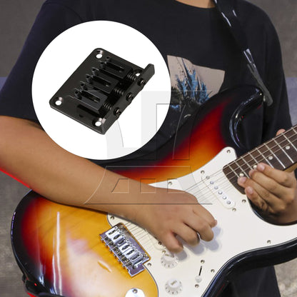 BQLZR Zinc Alloy Bridge for 3 String Electric Guitar Part with 12 Screws
