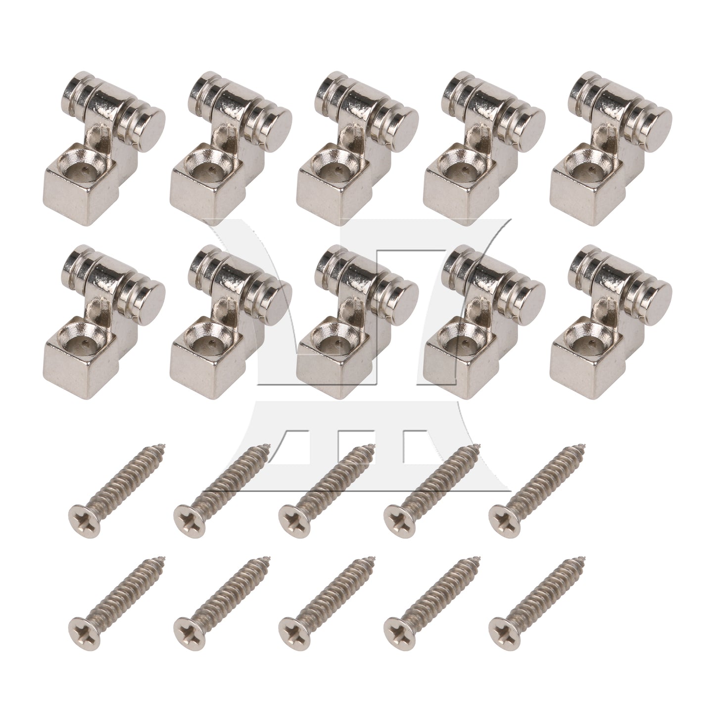 BQLZR  Electric Guitar Roller String Tree Retainer Guides Silver Zinc Alloy