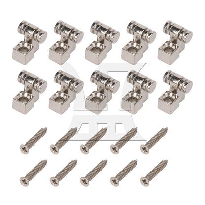 BQLZR  Electric Guitar Roller String Tree Retainer Guides Silver Zinc Alloy
