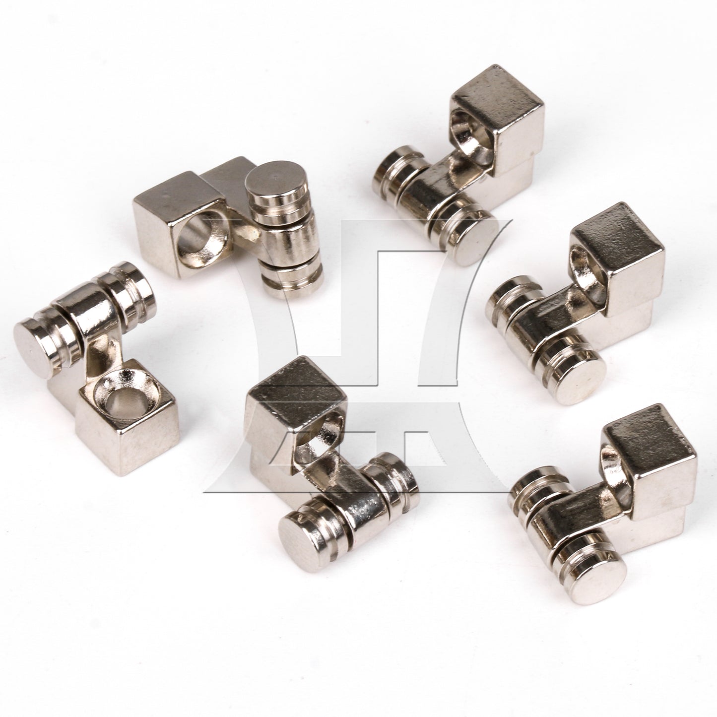 BQLZR  Electric Guitar Roller String Tree Retainer Guides Silver Zinc Alloy