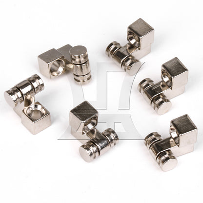 BQLZR  Electric Guitar Roller String Tree Retainer Guides Silver Zinc Alloy