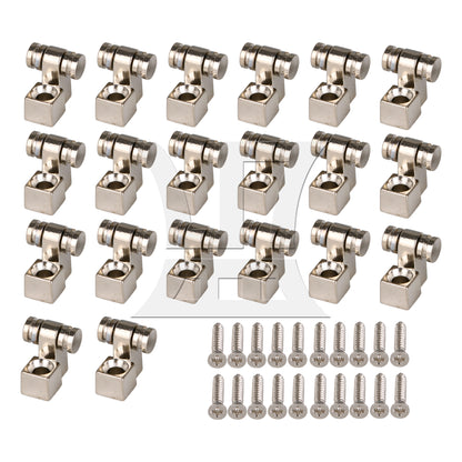 BQLZR  Electric Guitar Roller String Tree Retainer Guides Silver Zinc Alloy