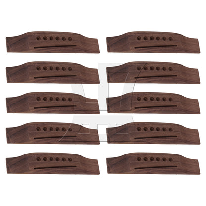 BQLZR Saddle & Nut String Rosewood Bridge Ebony Pins for Acoustic Guitar