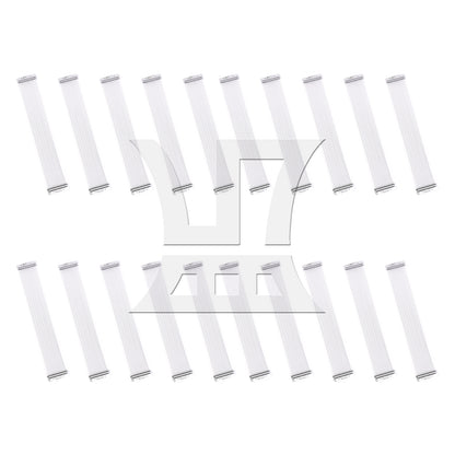 BQLZR  Metal Snare Lugs & Wire Set for 14 Inch Snare Drum Hardware Silver