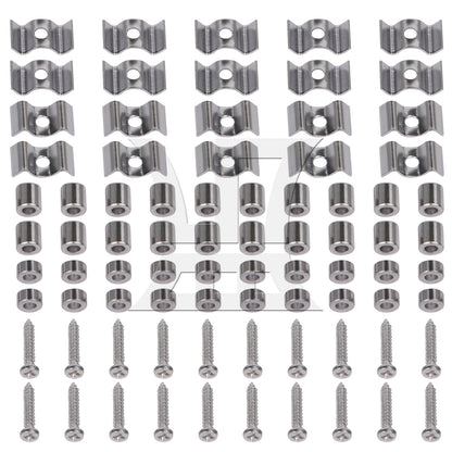 BQLZR Metal String Guides Retainers Trees for Electric Guitar Bass Repair