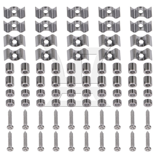 BQLZR Metal String Guides Retainers Trees for Electric Guitar Bass Repair