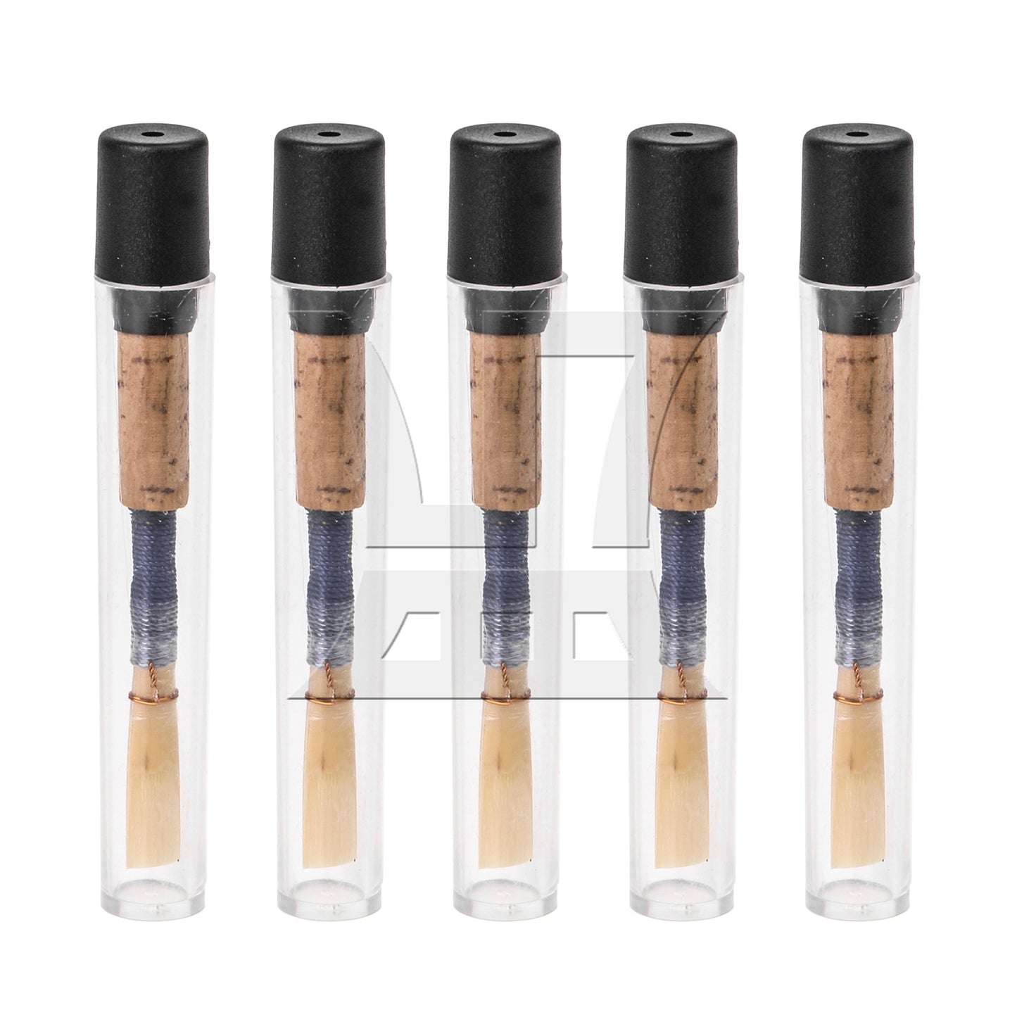 BQLZR 5 Pieces Soft Handmade Oboe Reeds for Woodwind Instruments with Plastic Tube