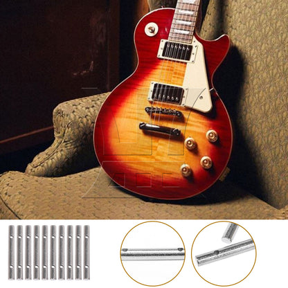 BQLZR 10 Pieces 1.77Inch Length Headstock Retainer Bar for Electric Guitar Chrome