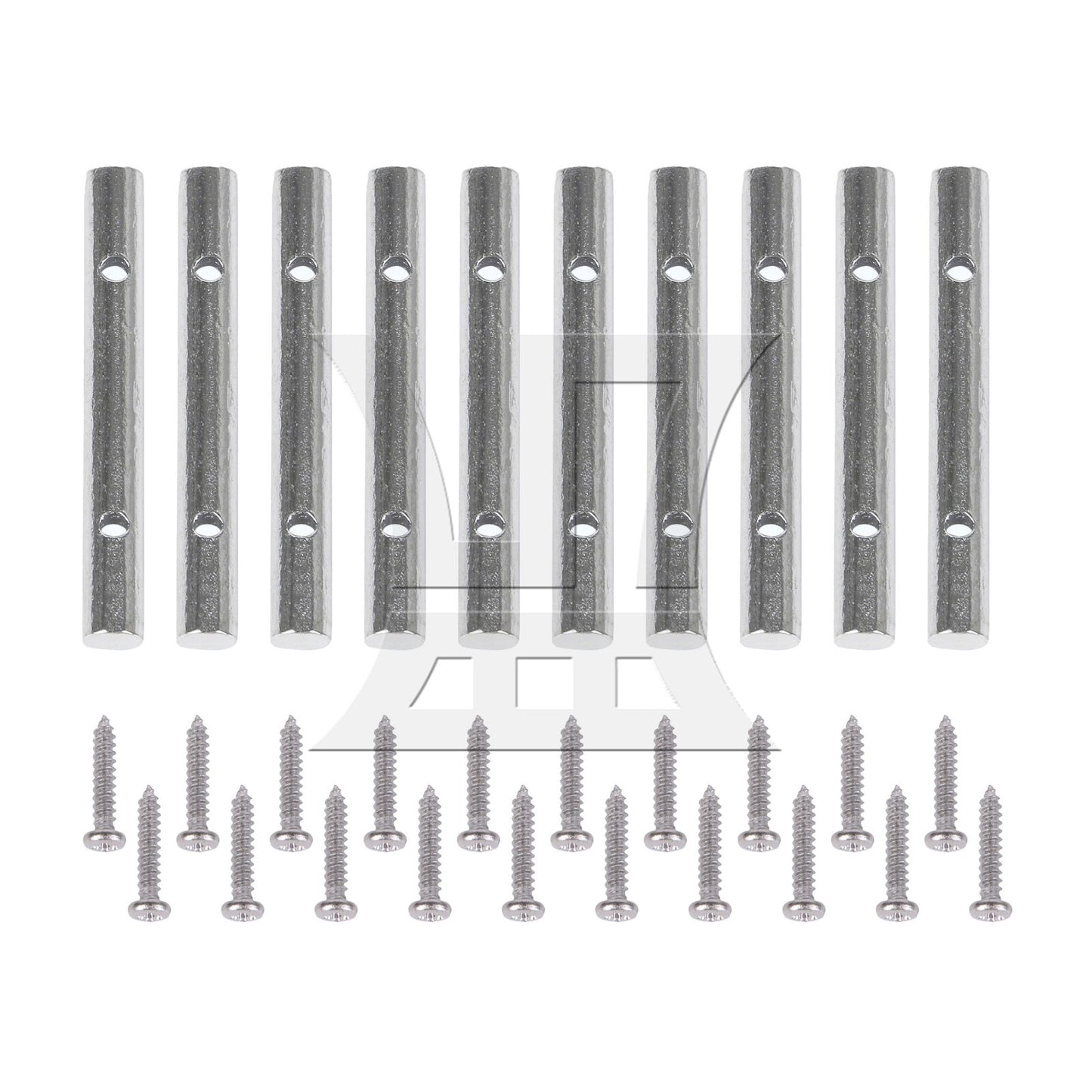 BQLZR 10 Pieces 1.77Inch Length Headstock Retainer Bar for Electric Guitar Chrome
