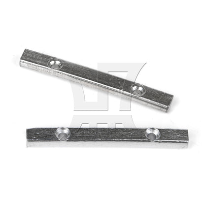 BQLZR 10 Pieces 1.77Inch Length Headstock Retainer Bar for Electric Guitar Chrome