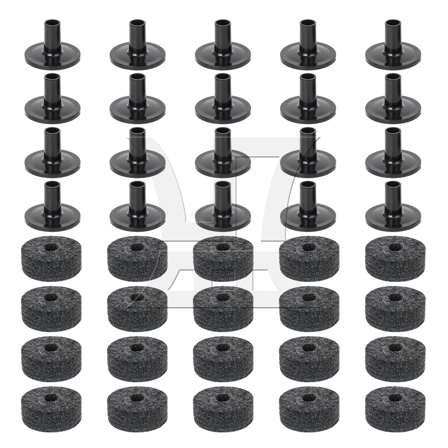 BQLZR Plastic Cymbal Sleeves & Felt 15mm Thick Washers Drum Accessories