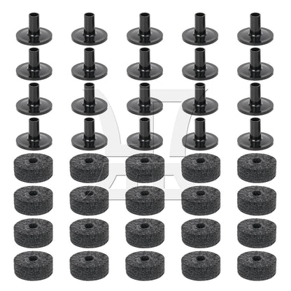 BQLZR Plastic Cymbal Sleeves & Felt 15mm Thick Washers Drum Accessories