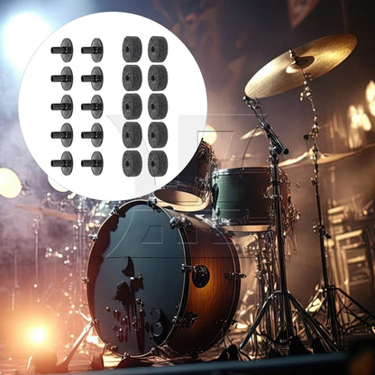 BQLZR Plastic Cymbal Sleeves & Felt 15mm Thick Washers Drum Accessories