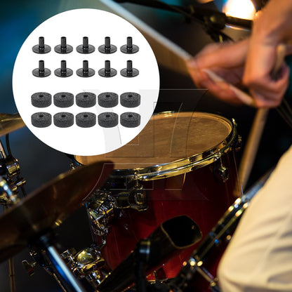 BQLZR Plastic Cymbal Sleeves & Felt 15mm Thick Washers Drum Accessories