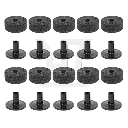 BQLZR Plastic Cymbal Sleeves & Felt 15mm Thick Washers Drum Accessories
