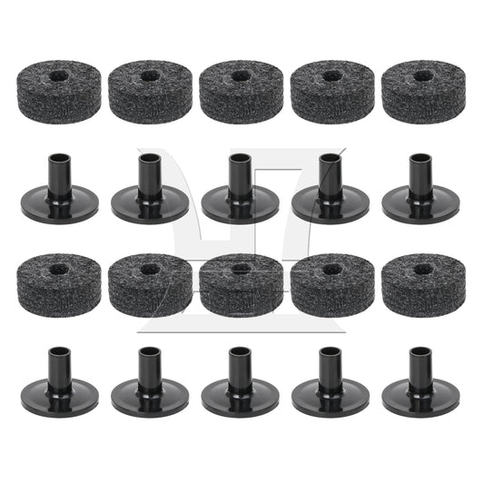 BQLZR Plastic Cymbal Sleeves & Felt 15mm Thick Washers Drum Accessories