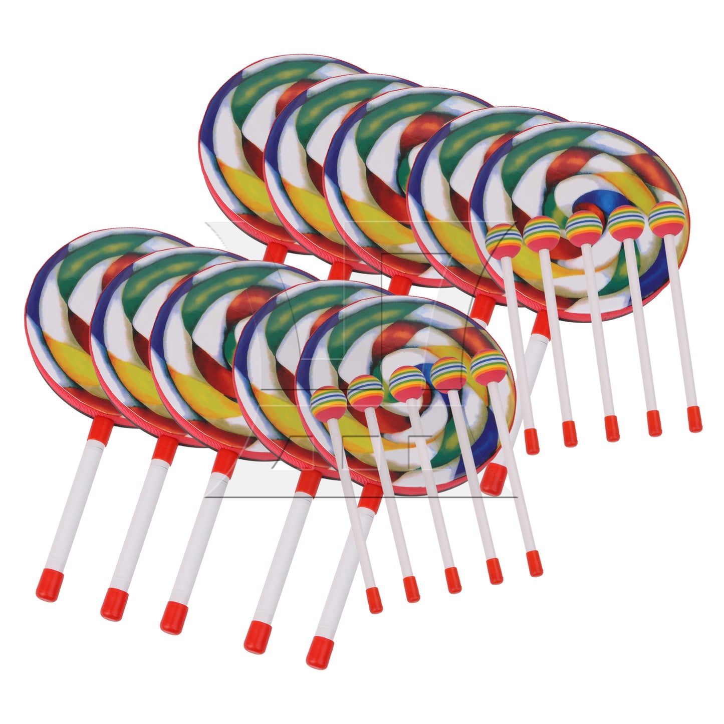 BQLZR Hand Drum Musical Sound Tool Musical Instruments Colorful 7.87 Inch