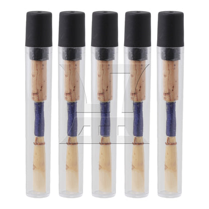 BQLZR 5 Pieces Soft Handmade Oboe Reeds for Woodwind Instruments with Plastic Tube