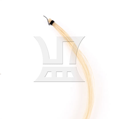 BQLZR 10Pieces Fiddle Bow Hair White 32-33.5Inch Length for 4/4 Full Size Violin