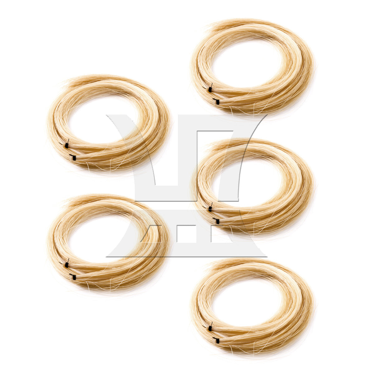 BQLZR 10Pieces Fiddle Bow Hair White 32-33.5Inch Length for 4/4 Full Size Violin