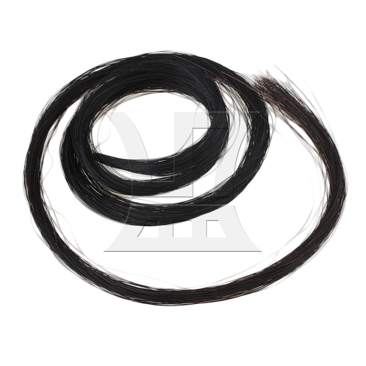 BQLZR 2 Pieces Violin Horse Tail Bow Hair Replacement Parts 31 to 31.5 Inch Black