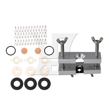 BQLZR Bb Trumpet Spring Kit Felt Washer Abalone Shell Finger Button Set of 19