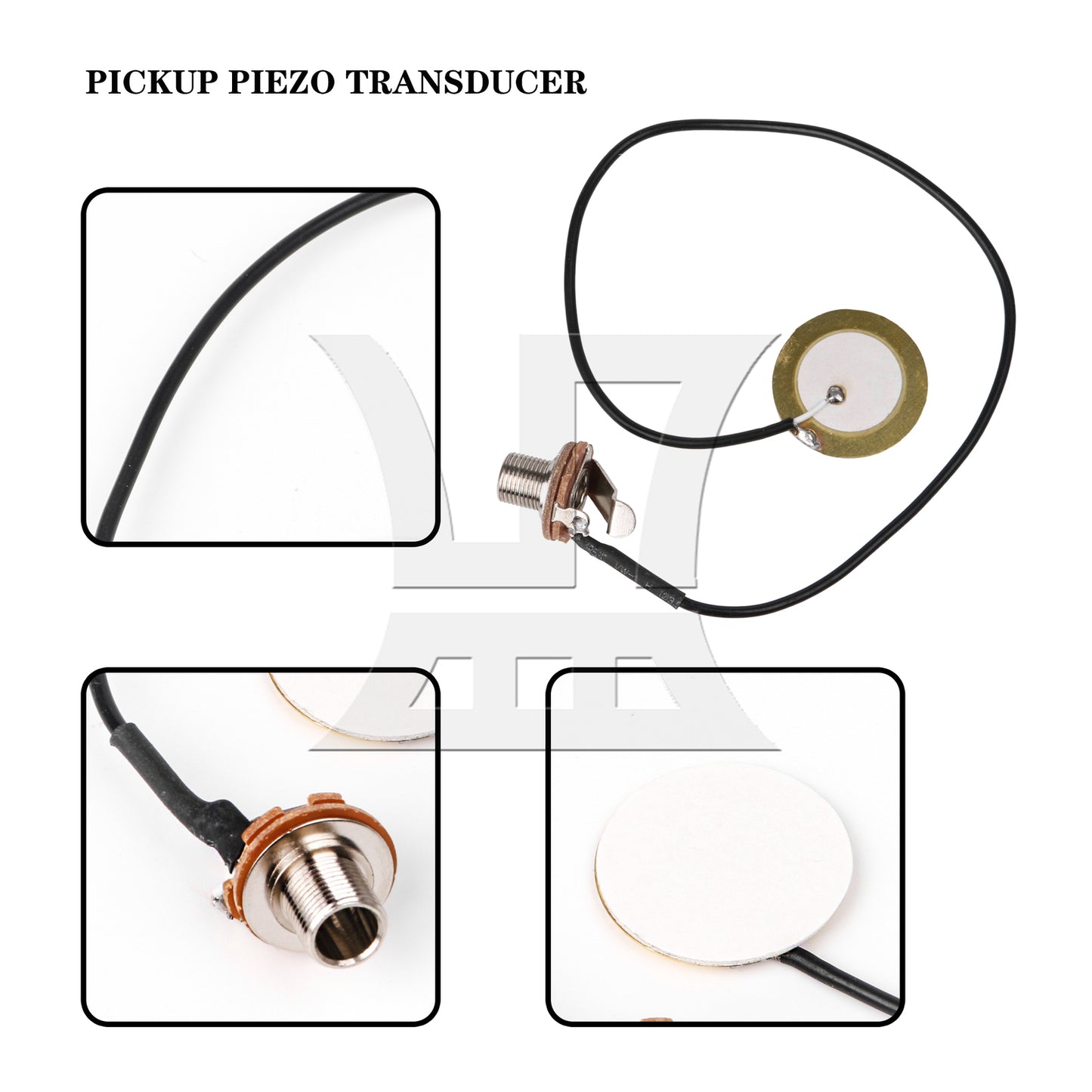 BQLZR  Pickups Piezo Transducer Elements 7.87inch Length Drum Disc with Wire