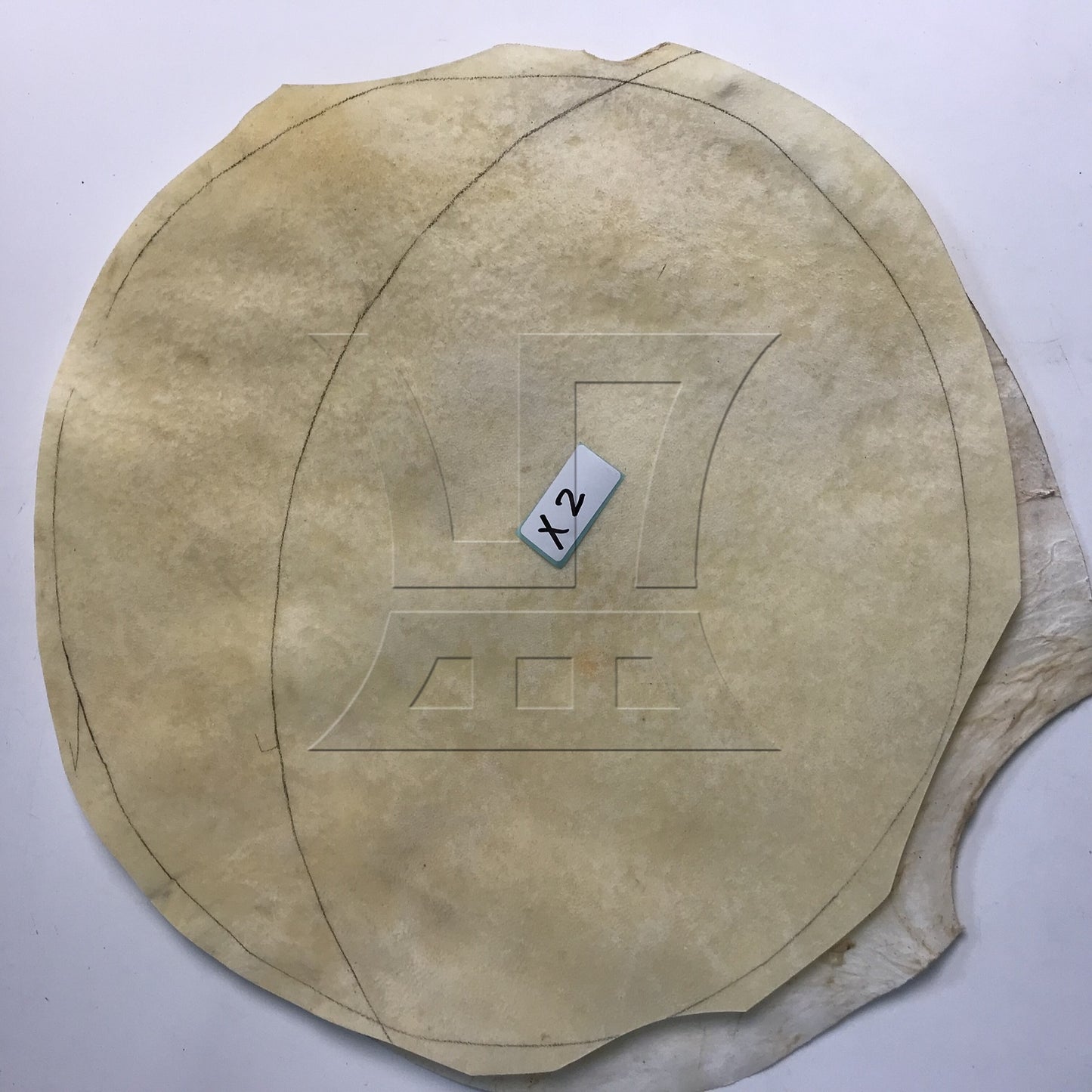 BQLZR 2 Pieces Natural Material Drums Head for 10Inch African Drum Replacement 350mm