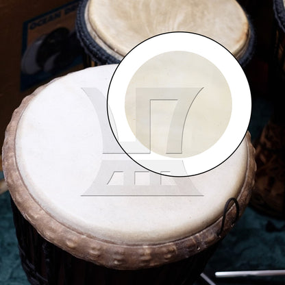BQLZR 2 Pieces Natural Material Drums Head for 10Inch African Drum Replacement 350mm