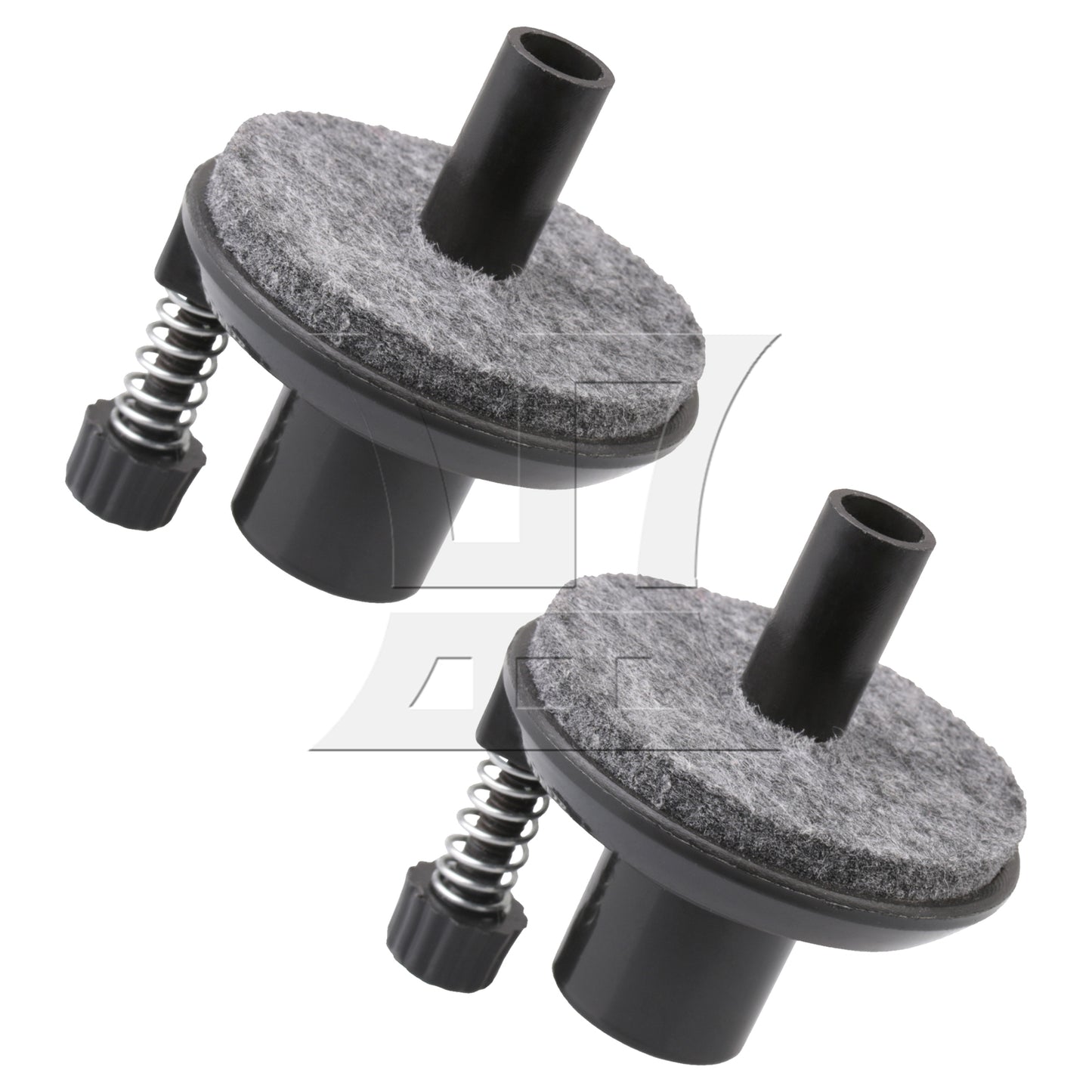 BQLZR 2 Pieces Hi-hat Cymbal Stand Holders for Drum Set Kit Replacement 16mm Black
