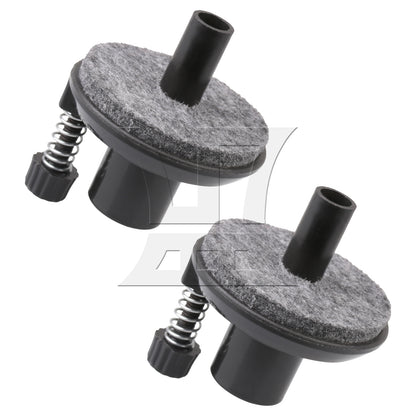 BQLZR 2 Pieces Hi-hat Cymbal Stand Holders for Drum Set Kit Replacement 16mm Black