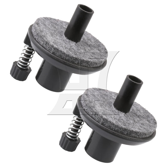 BQLZR 2 Pieces Hi-hat Cymbal Stand Holders for Drum Set Kit Replacement 16mm Black
