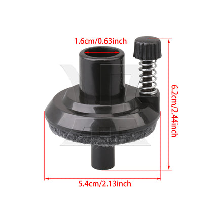 BQLZR 2 Pieces Hi-hat Cymbal Stand Holders for Drum Set Kit Replacement 16mm Black