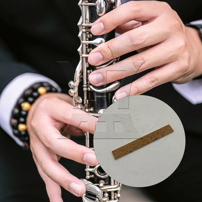 BQLZR 27Pieces Clarinet Neck Joint Cork Sheet with Pads for Woodwind Instrument Part
